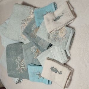 Collection of coastal towels